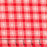 The Cool Club - Plaid Red Yardage