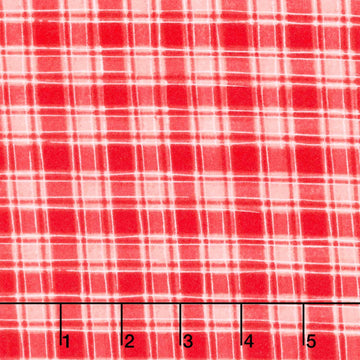 The Cool Club - Plaid Red Yardage