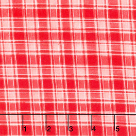 The Cool Club - Plaid Red Yardage