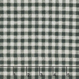 The Cool Club - Gingham Charcoal Yardage