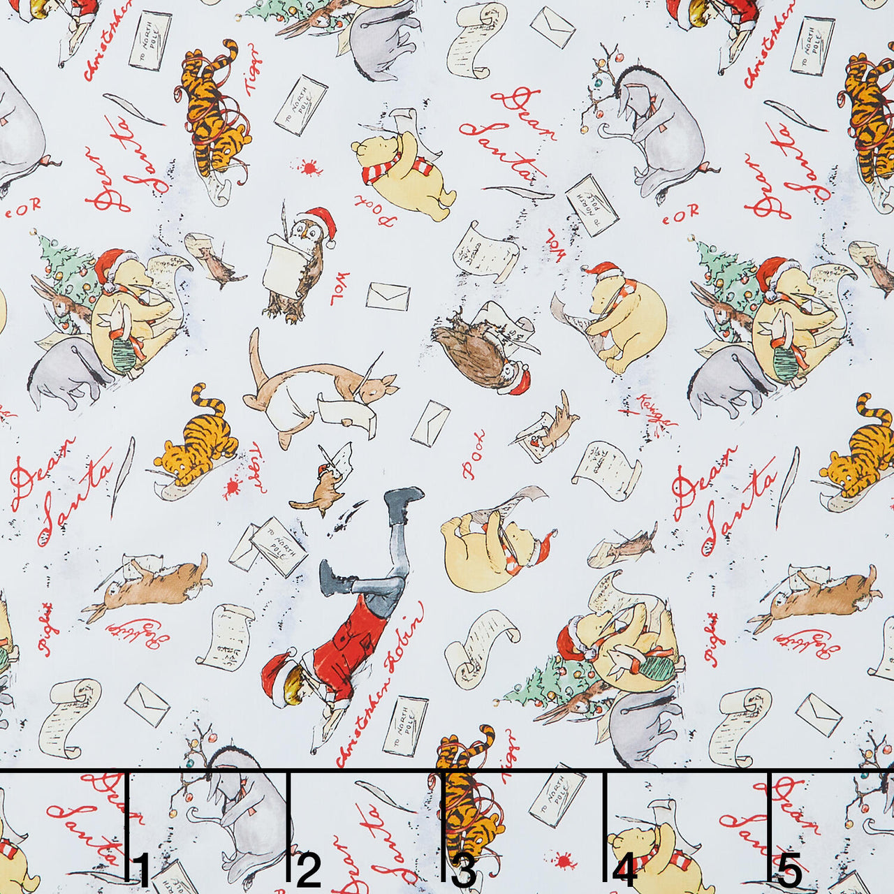 Christmas at Pooh Corner - Dear Santa Snow Yardage