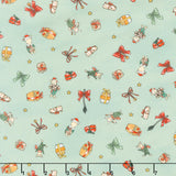 Christmas at Pooh Corner - Piglets Light Green Yardage