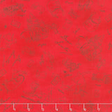 Christmas at Pooh Corner - Dear Santa Mono Red Yardage