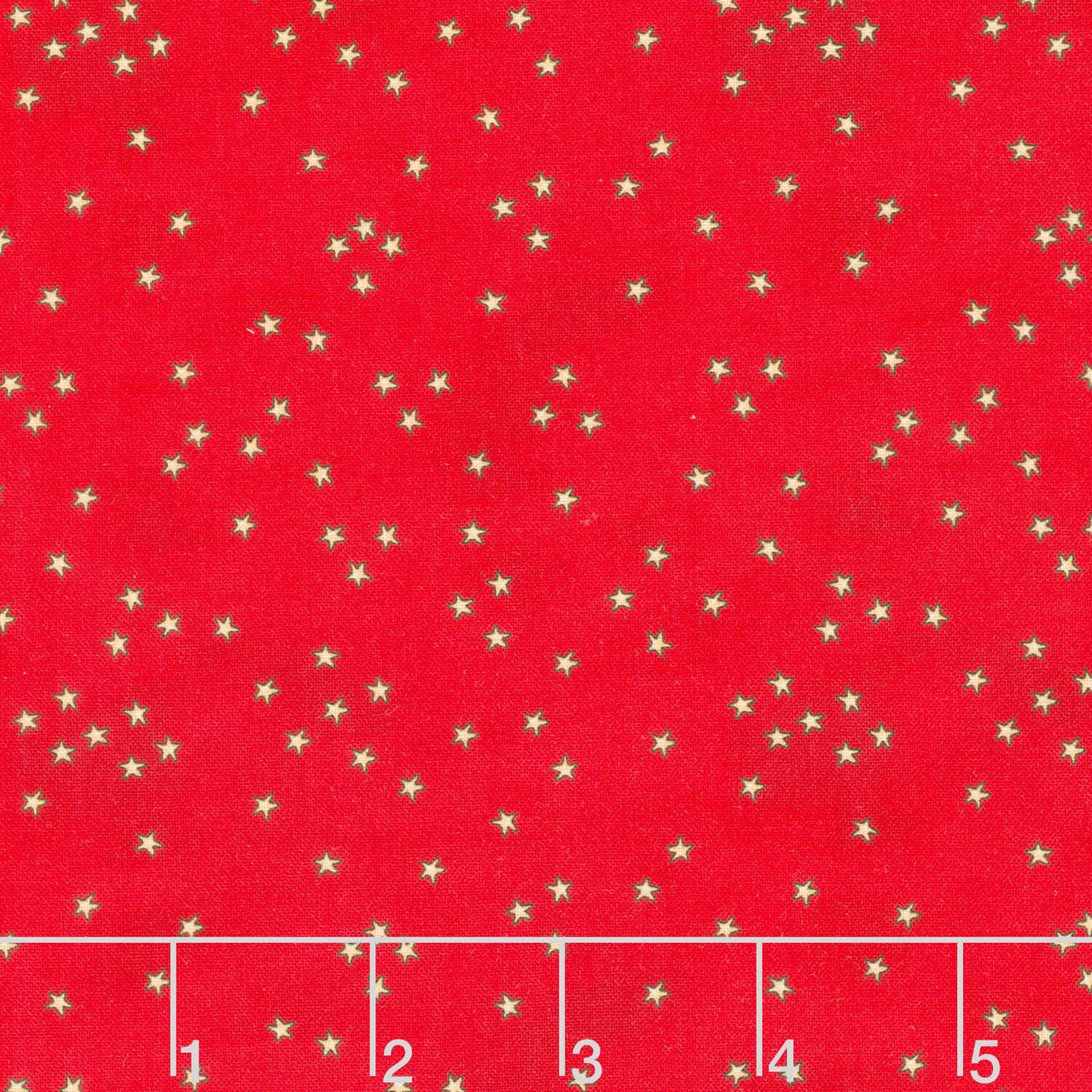 Christmas at Pooh Corner - Stars Red Yardage
