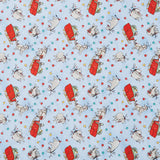 Christmas at Pooh Corner - Reindonkeys Light Blue Yardage