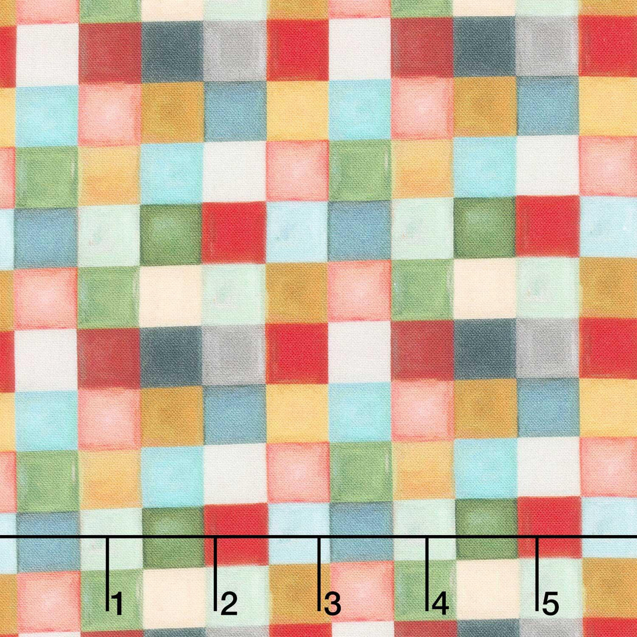 Holly Woods - Tiny Squares Tertiary Digitally Printed Yardage