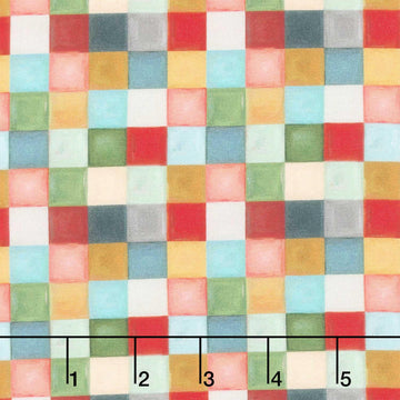 Holly Woods - Tiny Squares Tertiary Digitally Printed Yardage