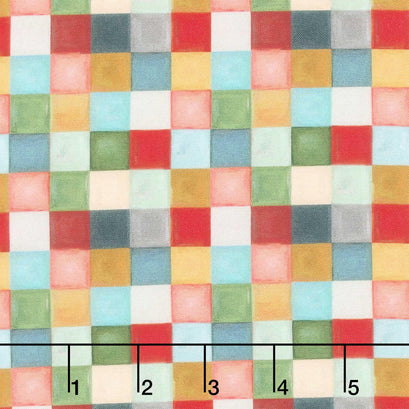 Holly Woods - Tiny Squares Tertiary Digitally Printed Yardage