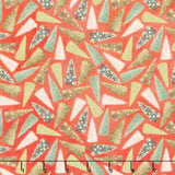 Holly Woods - Bottlebrush Tree Toss Coral Digitally Printed Yardage