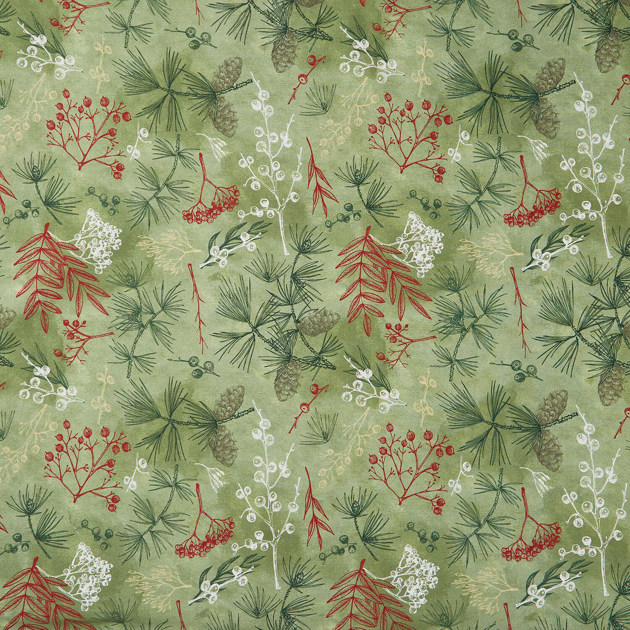 Good Natured 108" - Tree Bits Sage 108" Digitally Printed Wide Backing