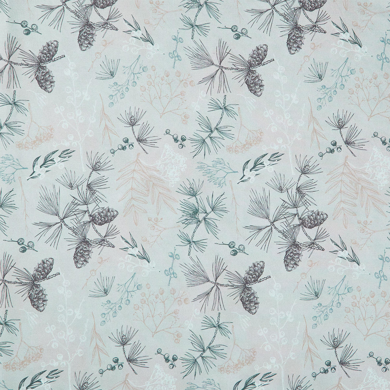 Good Natured 108" - Tree Bits Mint 108" Digitally Printed Wide Backing