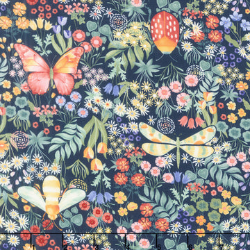 Garden Park - Garden Helpers Navy Yardage