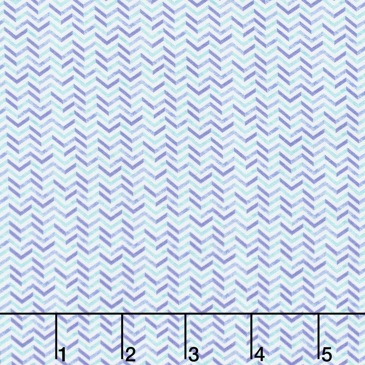 Garden Park - Mini Chevron Light Blue Yardage