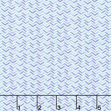 Garden Park - Mini Chevron Light Blue Yardage