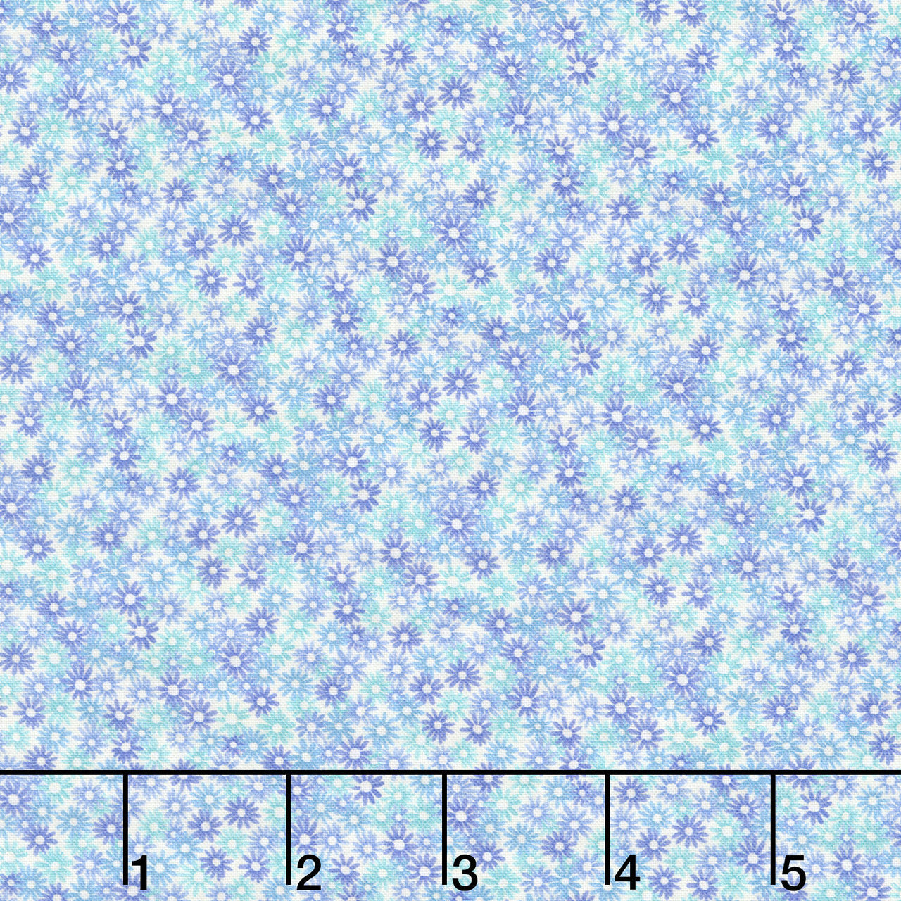 Garden Park - Daisy Ditzy Light Blue Yardage