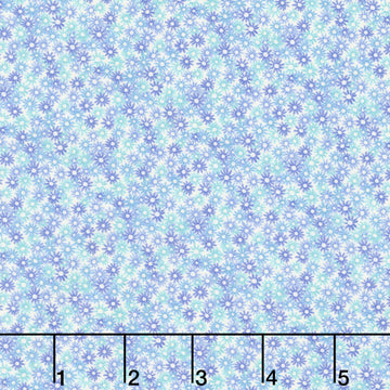 Garden Park - Daisy Ditzy Light Blue Yardage