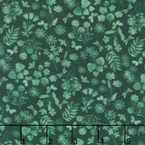 Garden Park - Mini Floral Monotone Forest Yardage