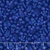 Garden Park - Mini Floral Monotone Navy Yardage