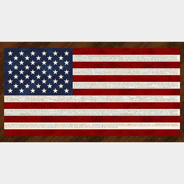 United We Stand - Flag Red Navy Panel