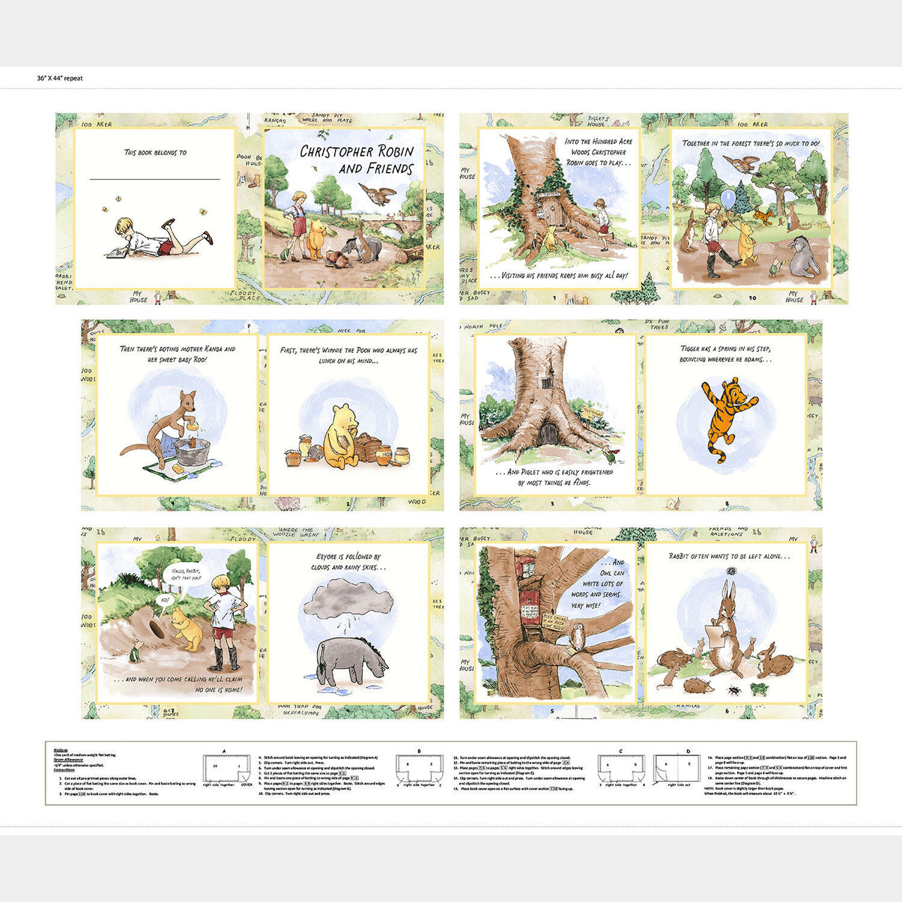 Classic Winnie - Winnie the Pooh Book Multi Panel