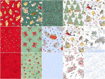 Christmas at Pooh Corner 10" Squares