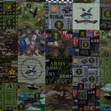 Military - US Army Cheater Quilt Multi Yardage