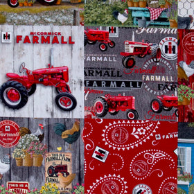 Farmall - Cheater Quilt Multi Yardage