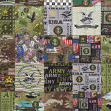 Military - Army Cheater Quilt Green Yardage