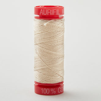 Aurifil Mako 12 WT All-Purpose 100% Cotton Thread - Small Spool Ermine