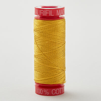 Aurifil Mako 12 WT All-Purpose 100% Cotton Thread - Small Spool Mustard