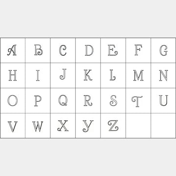 Alphabet Embroidery Panel