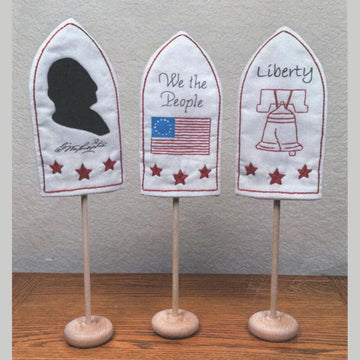 Patriotic Trio Embroidery Kit