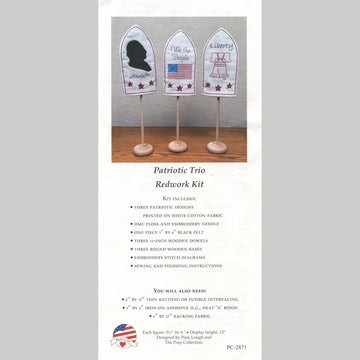 Patriotic Trio Embroidery Kit