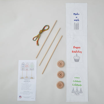 Birthday Trio Embroidery Kit