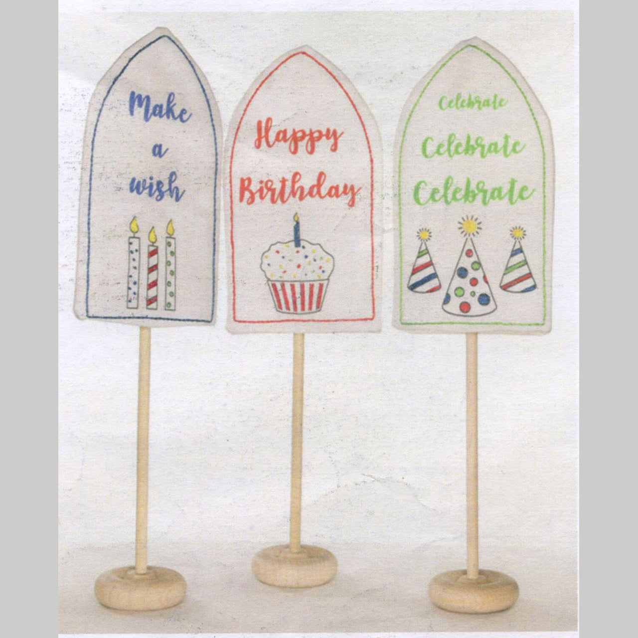 Birthday Trio Embroidery Kit