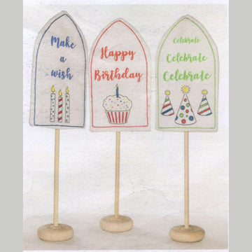 Birthday Trio Embroidery Kit