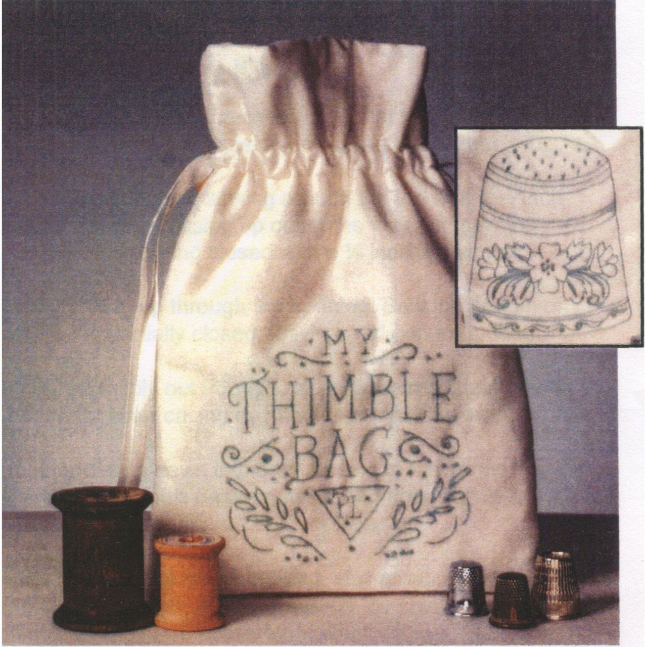 Thimble Bag Embroidery Kit