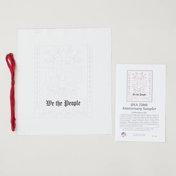 USA 250th Anniversary Sampler Embroidery Kit