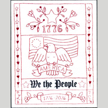 USA 250th Anniversary Sampler Embroidery Kit