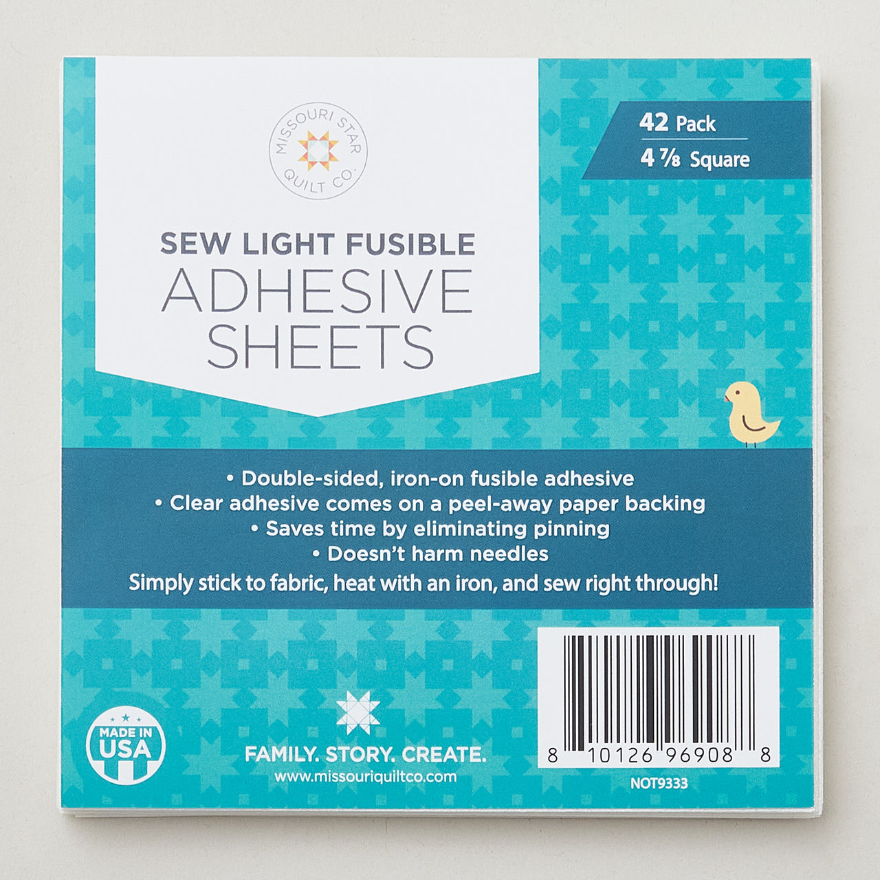 Missouri Star Sew Light Fusible Precut Sheets 42pk (4 7/8" x 4 7/8")