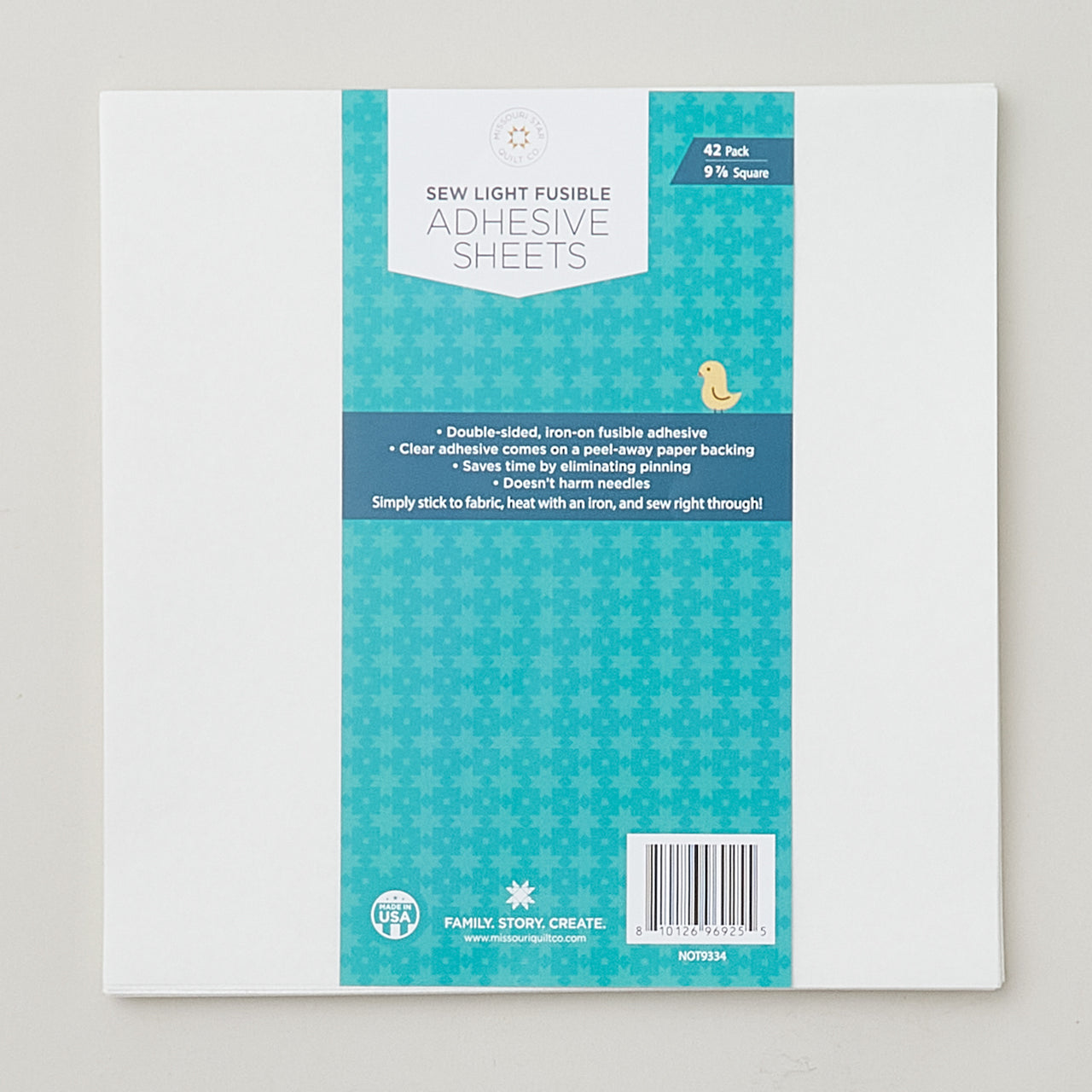 Missouri Star Sew Light Fusible Precut Sheets 42pk (9 7/8" x 9 7/8")