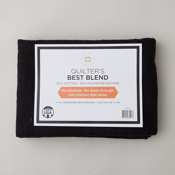 Missouri Star Quilter's Best Blend 60/40 Crib - Black Batting