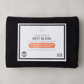 Missouri Star Quilter's Best Blend 60/40 Twin - Black Batting