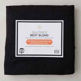 Missouri Star Quilter's Best Blend 60/40 Full - Black Batting