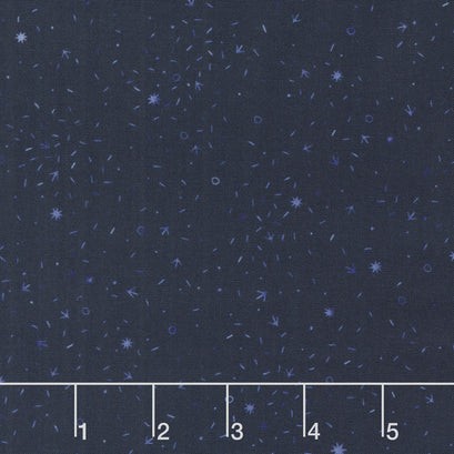 Chicken Scratch - Navy Yardage