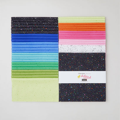 Chicken Scratch Bright 10" Squares