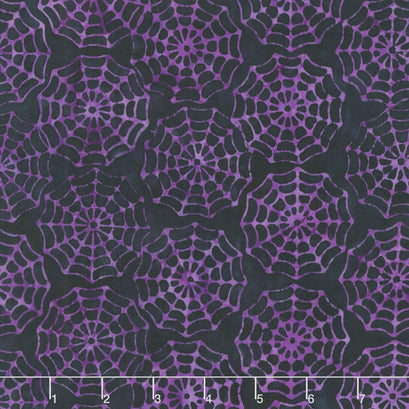 Tonga Batiks - Haunted Spider Webs Treat Yardage