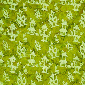 Tonga Batiks - Haunted Haunted House Poison Yardage