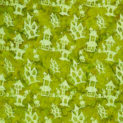 Tonga Batiks - Haunted Haunted House Poison Yardage