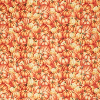 Gather With A Grateful Heart - Packed Pumpkin Pumpkin Yardage